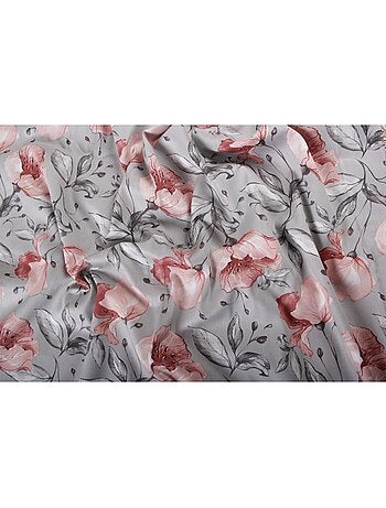 Drap housse satin de coton imprimé Floral