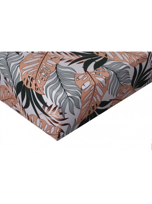 Drap housse satin de coton imprimé Tropical - Kiabi Drap housse satin de coton imprimé Tropical - Kiabi