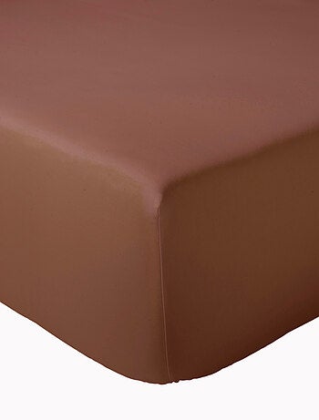 Drap-housse satin de coton uni