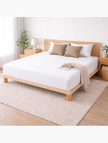 Drap-housse Sienna – Gaze de coton & coton 57 fils – Bonnet 30 cm