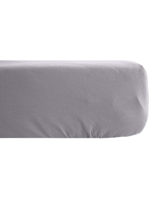 Drap housse SONATE lin lavé froissé - Kiabi