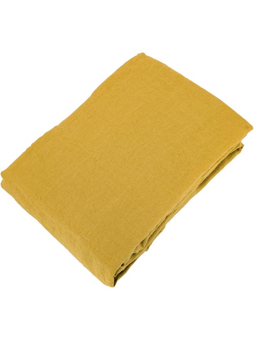 Drap housse SONATE lin lavé froissé - Kiabi