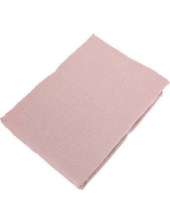 Drap housse SONATE lin lavé froissé