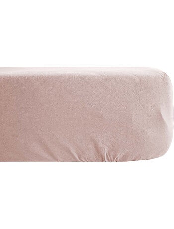 Drap housse SONATE lin lavé froissé