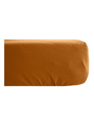 Drap housse SONATE lin lavé froissé