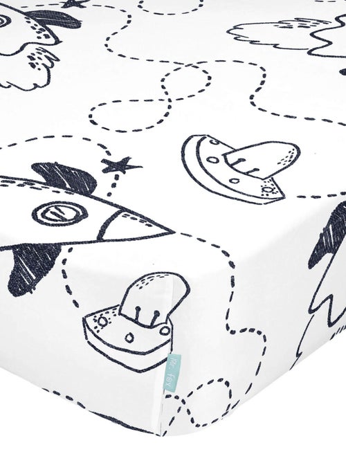 Drap-housse Starspace Berceau "Happyfriday" - Kiabi