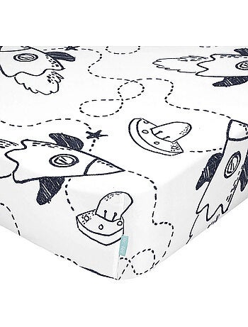 Drap-housse Starspace Lit Bébé "Happyfriday