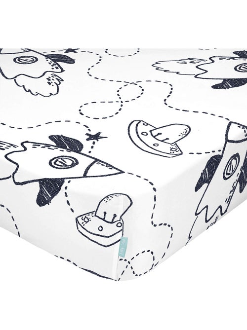 Drap-housse Starspace Lit Bébé "Happyfriday" - Kiabi