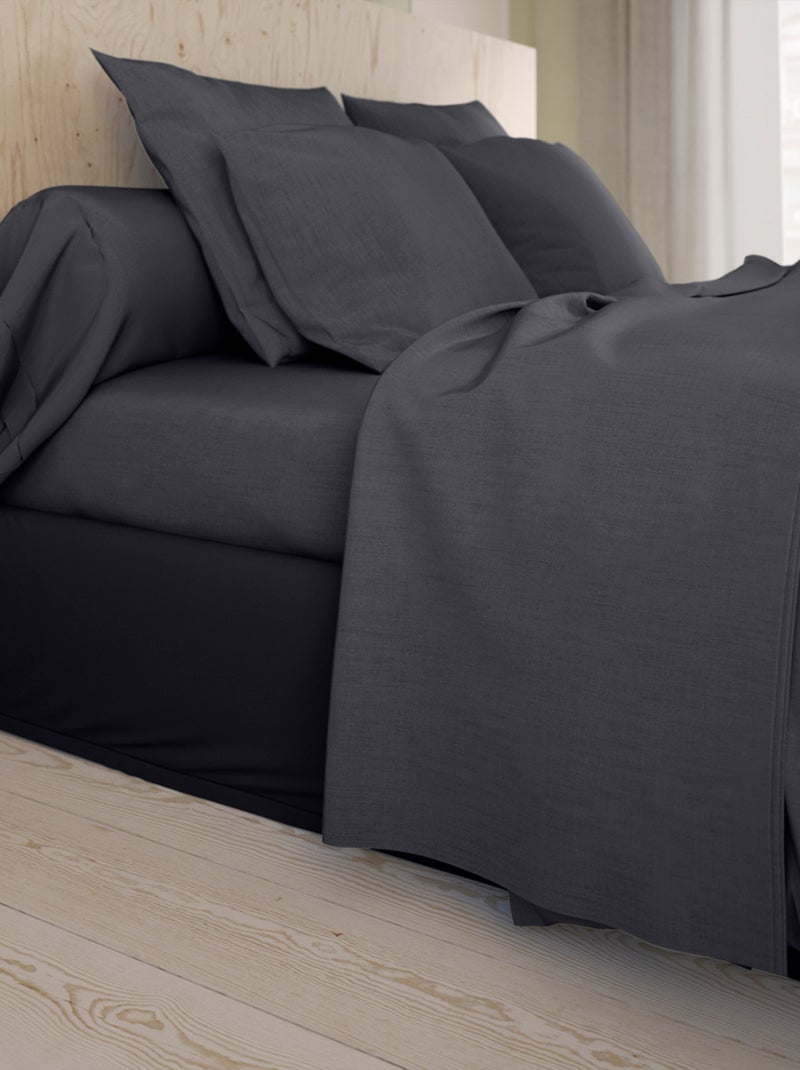 Drap Housse Studio Coton   - DODO Carbone - Kiabi
