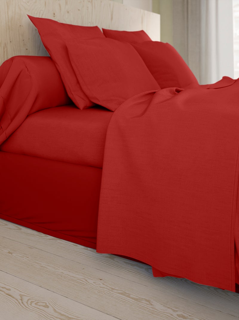 Drap Housse Studio Coton   - DODO Rouge - Kiabi