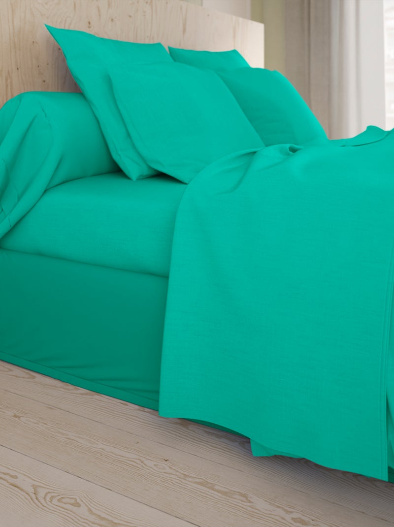 Drap Housse Studio Coton   - DODO Vert - Kiabi