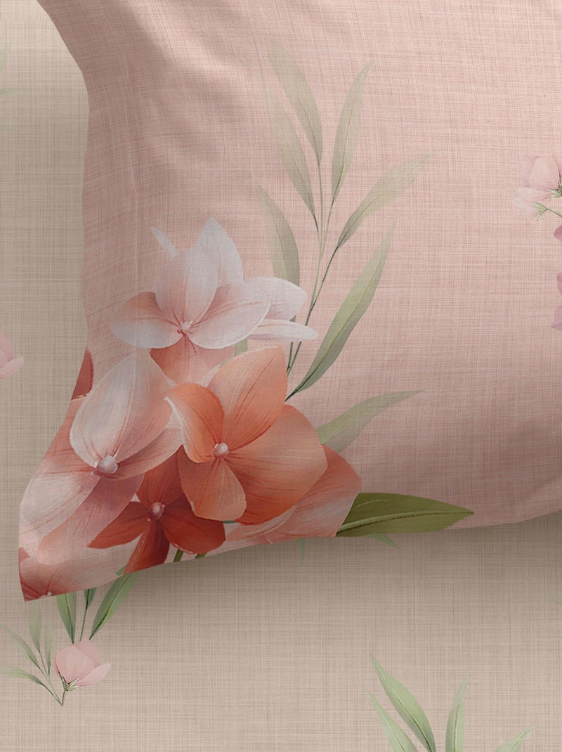 Drap-housse Summer floral "Happyfriday" Blanc - Kiabi