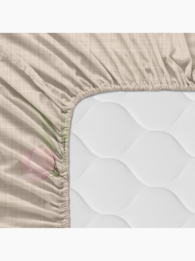 Drap-housse Summer floral "Happyfriday" Multicolore - Kiabi