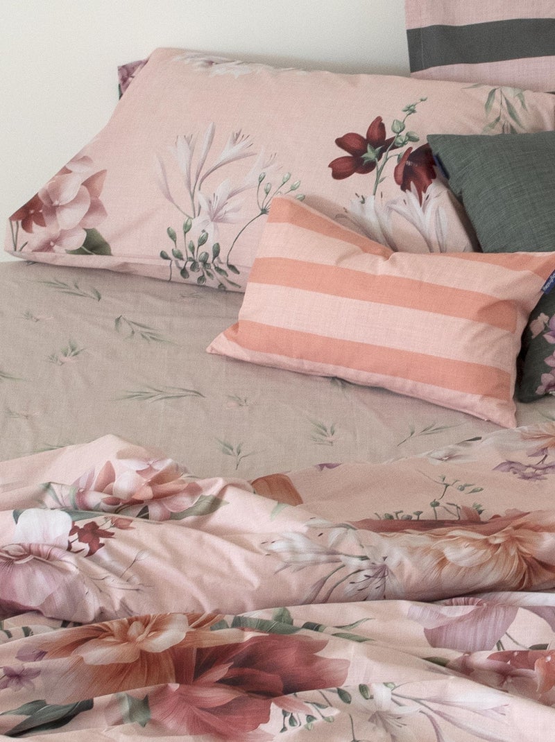 Drap-housse Summer floral "Happyfriday" Multicolore - Kiabi