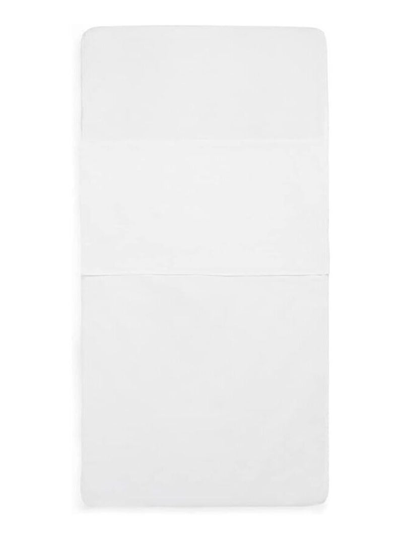 Drap housse tissu élastique en coton Jollein Blanc - Kiabi