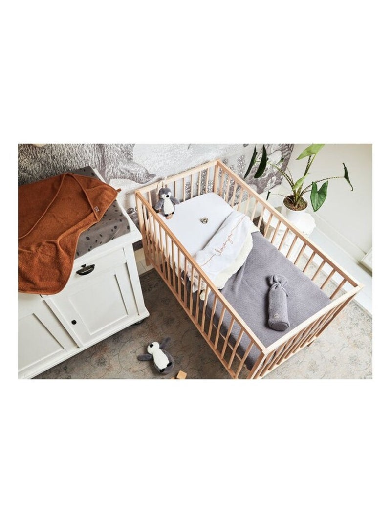 Drap housse tissu en coton Jollein Blanc - Kiabi