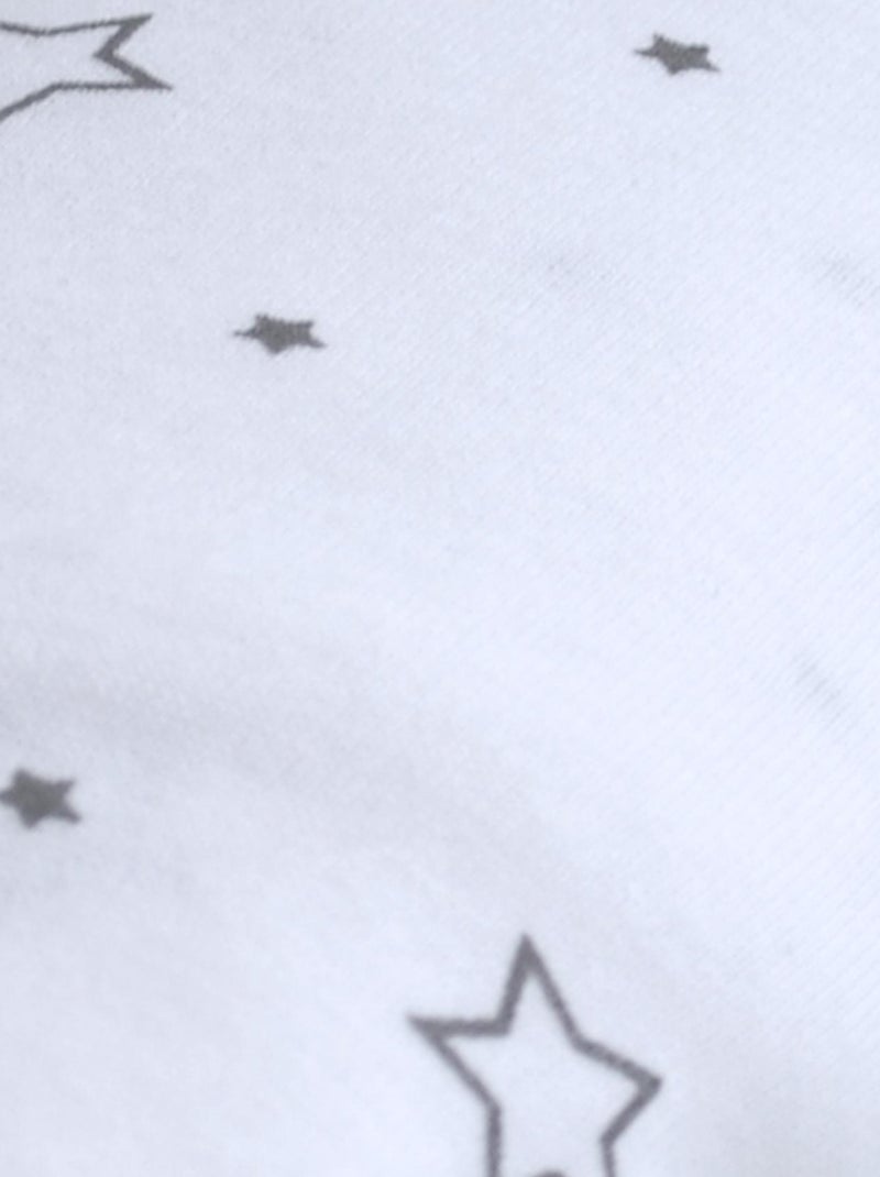 Drap housse tout en 1 imprimé étoiles Gris clair - Kiabi