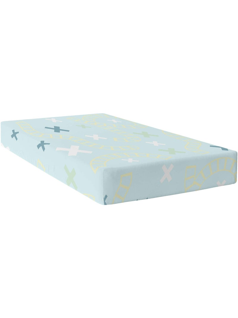 Drap-housse Train "Happyfriday" Multicolore - Kiabi