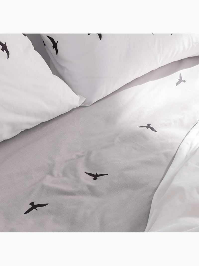 Drap-housse Trip "Happyfriday" Blanc - Kiabi
