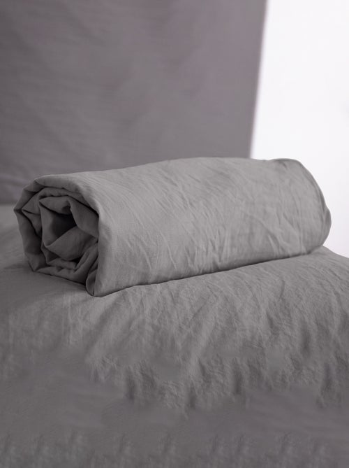 Drap housse uni - 1 ou 2 personnes / 90x190 / 140x190 / 160x200 - Kiabi Drap housse uni - 1 ou 2 personnes / 90x190 / 140x190 / 160x200 - Kiabi