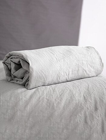 Drap housse uni - 1 ou 2 personnes / 90x190 / 140x190 / 160x200