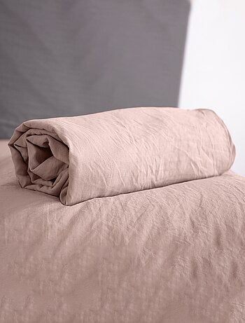 Drap housse uni - 1 ou 2 personnes / 90x190 / 140x190 / 160x200