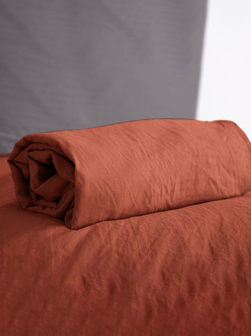 Drap housse uni - 1 ou 2 personnes / 90x190 / 140x190 / 160x200 - Kiabi Drap housse uni - 1 ou 2 personnes / 90x190 / 140x190 / 160x200 - Kiabi