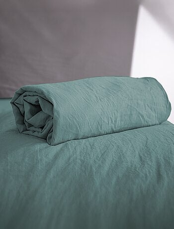 Drap housse uni - lit 2 personnes