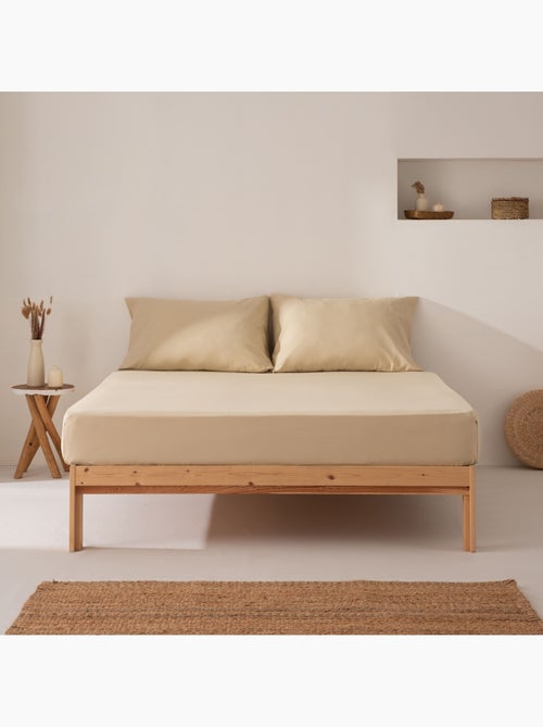 Drap-housse uni 100 % coton, pour matelas jusqu’à 30 cm de hauteur - Gamusi. - Kiabi Drap-housse uni 100 % coton, pour matelas jusqu’à 30 cm de hauteur - Gamusi. - Kiabi