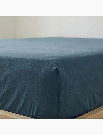 Drap-housse uni 100 % coton, pour matelas jusqu’à 30 cm de hauteur - Gamusi.