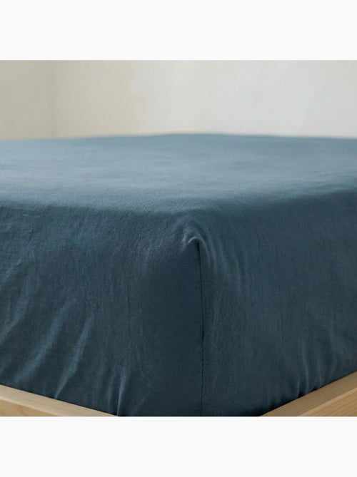 Drap-housse uni 100 % coton, pour matelas jusqu’à 30 cm de hauteur - Gamusi. - Kiabi