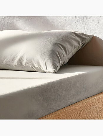 Drap-housse uni 100 % coton, pour matelas jusqu’à 30 cm de hauteur - Gamusi.