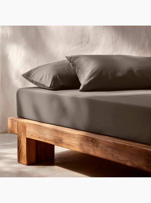 Drap-housse uni 100 % coton, pour matelas jusqu’à 30 cm de hauteur - Gamusi. - Kiabi