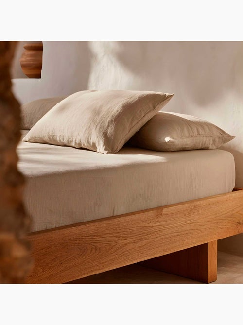Drap-housse uni 100 % coton, pour matelas jusqu’à 30 cm de hauteur - Gamusi. - Kiabi