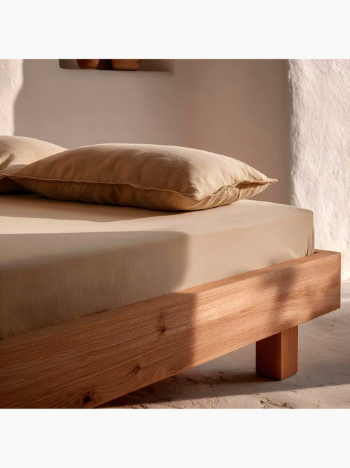 Drap-housse uni 100 % coton, pour matelas jusqu’à 30 cm de hauteur - Gamusi. - Kiabi