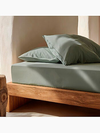 Drap-housse uni 100 % coton, pour matelas jusqu’à 30 cm de hauteur - Gamusi.