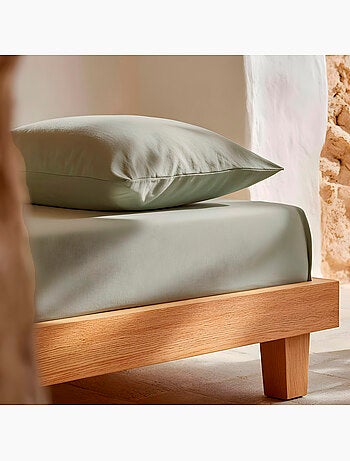 Drap-housse uni 100 % coton, pour matelas jusqu’à 30 cm de hauteur - Gamusi.