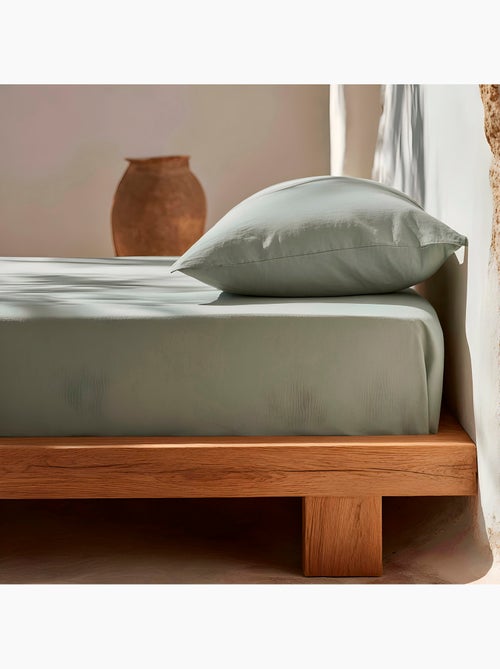 Drap-housse uni 100 % coton, pour matelas jusqu’à 30 cm de hauteur - Gamusi. - Kiabi Drap-housse uni 100 % coton, pour matelas jusqu’à 30 cm de hauteur - Gamusi. - Kiabi