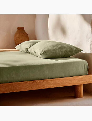 Drap-housse uni 100 % coton, pour matelas jusqu’à 30 cm de hauteur - Gamusi.