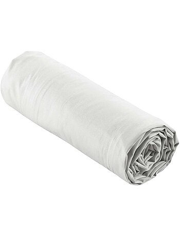 Drap housse uni 100% percale de coton origine
