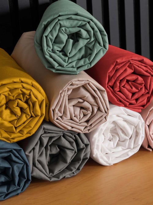 Drap Housse Uni 100% Percale de Coton ORIGINE - Kiabi Drap Housse Uni 100% Percale de Coton ORIGINE - Kiabi