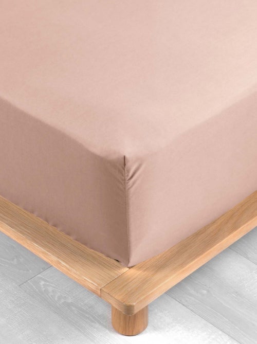 Drap Housse Uni 100% Percale de Coton - Kiabi