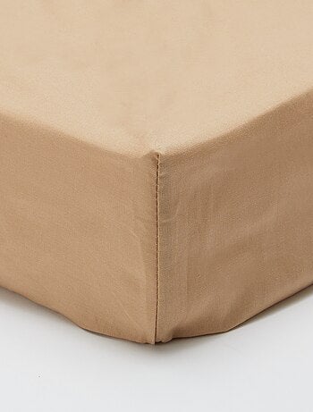 Drap housse uni 140 x 200 cm en coton