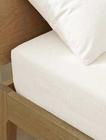 Drap housse uni 140 x 200 cm en coton