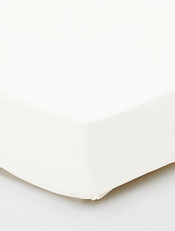 Drap housse uni 140 x 200 cm en coton