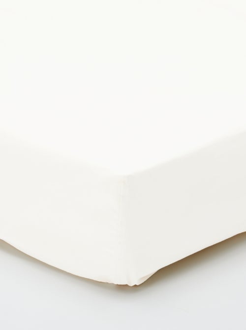 Drap housse uni 140 x 200 cm en coton - Kiabi Drap housse uni 140 x 200 cm en coton - Kiabi