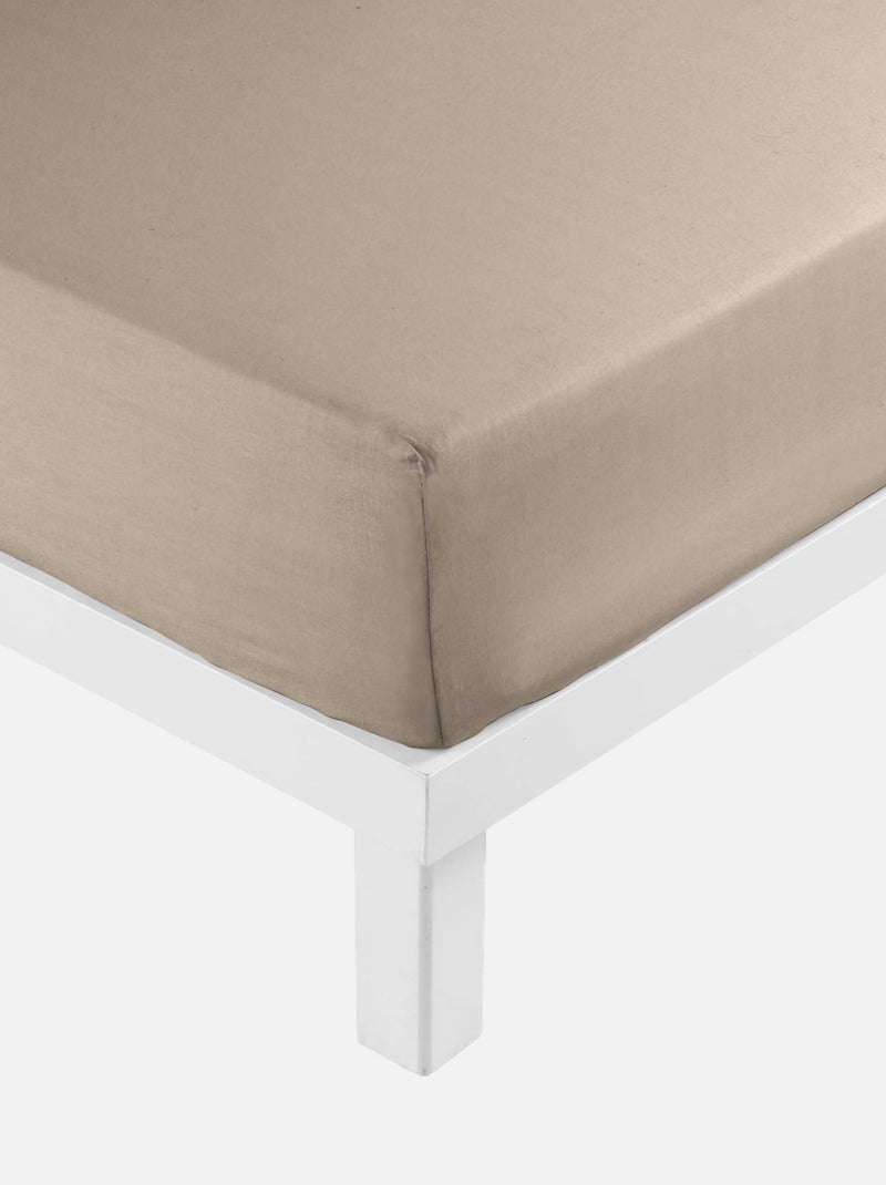 DRAP HOUSSE UNI 57 FILS A Beige - Kiabi
