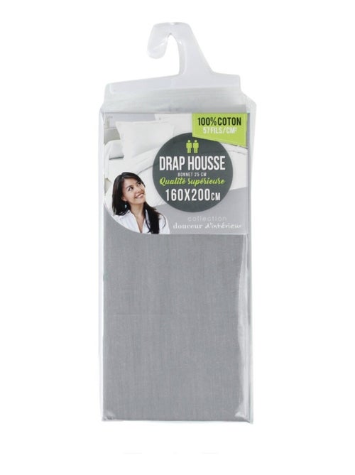 DRAP HOUSSE UNI 57 FILS LINA - Kiabi