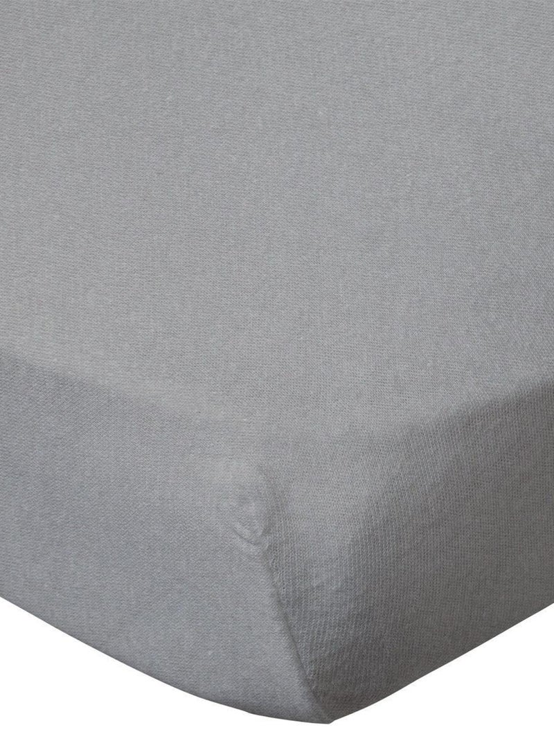 Drap housse uni 60x120 cm - Gris Gris - Kiabi