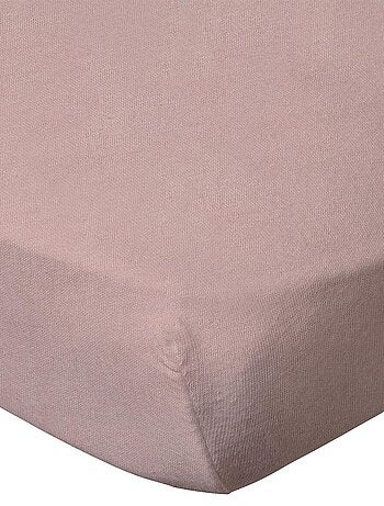 Drap housse uni 60x120 cm Rose